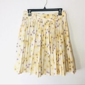 Club Monaco Sz. 4 Floral Pleated Skirt w/ Belt 909